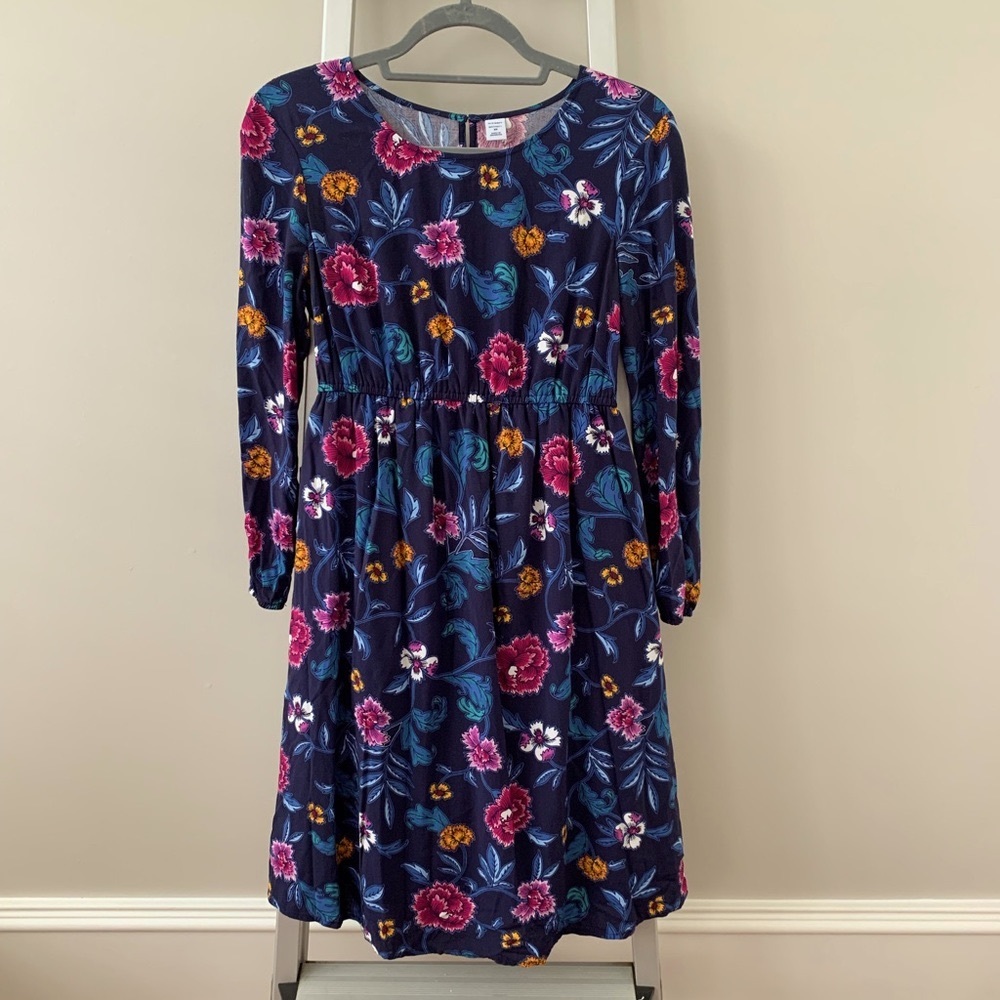 Old Navy Maternity Dress in Blue Floral